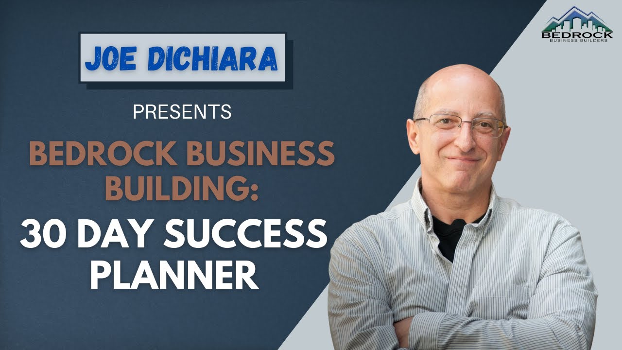 BEDROCK BUSINESS BUILDING 30 DAY SUCCESS PLANNER