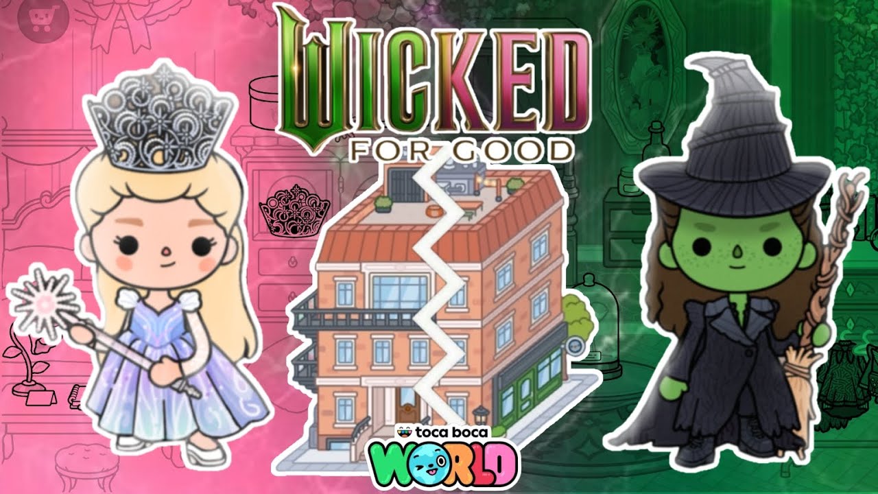 Дизайн квартиры «Эльфаба против Глинды» ✨ | WICKED | Toca Boca
