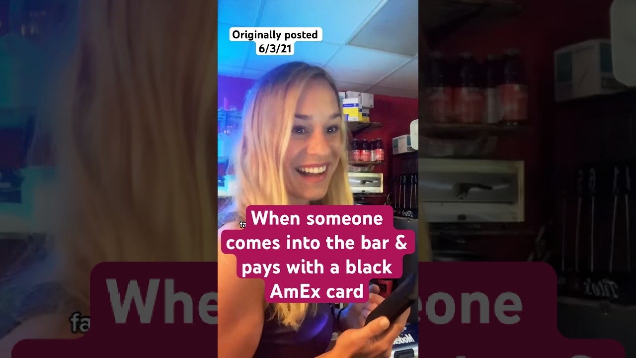 If you use a black card at the bar your bartenders are definitely looking you up😂 #bartenderstories