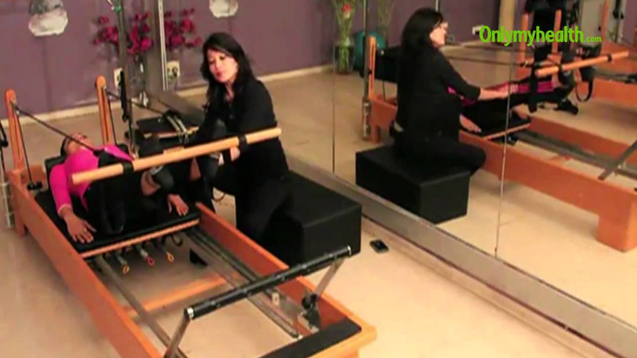 Straight Leg Reverse Crunch Pilates Reformer Exercise - Onlymyhealth.com
