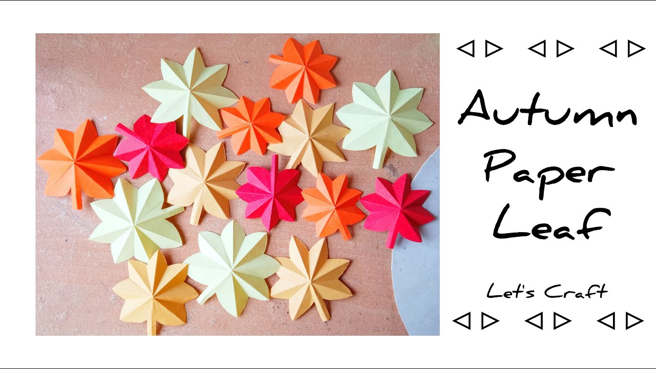 Autumn Season Paper Leaf | Let's Craft