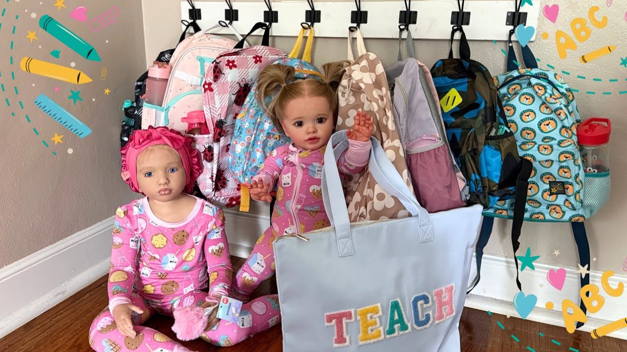 GETTING MY REBORN DOLLS READY FOR THE FIRST DAY OF SCHOOL - CLASSROOM TOUR!