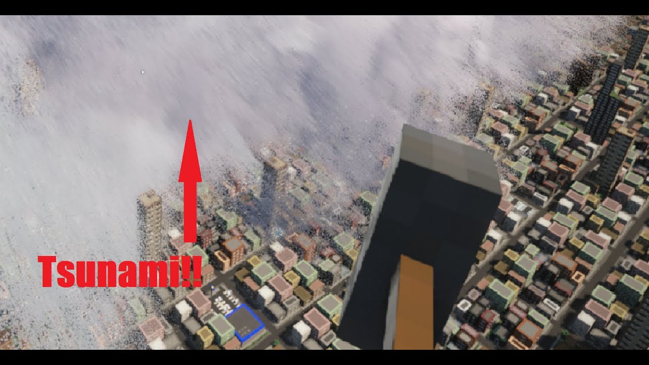 Tsunami destroys Mini City!