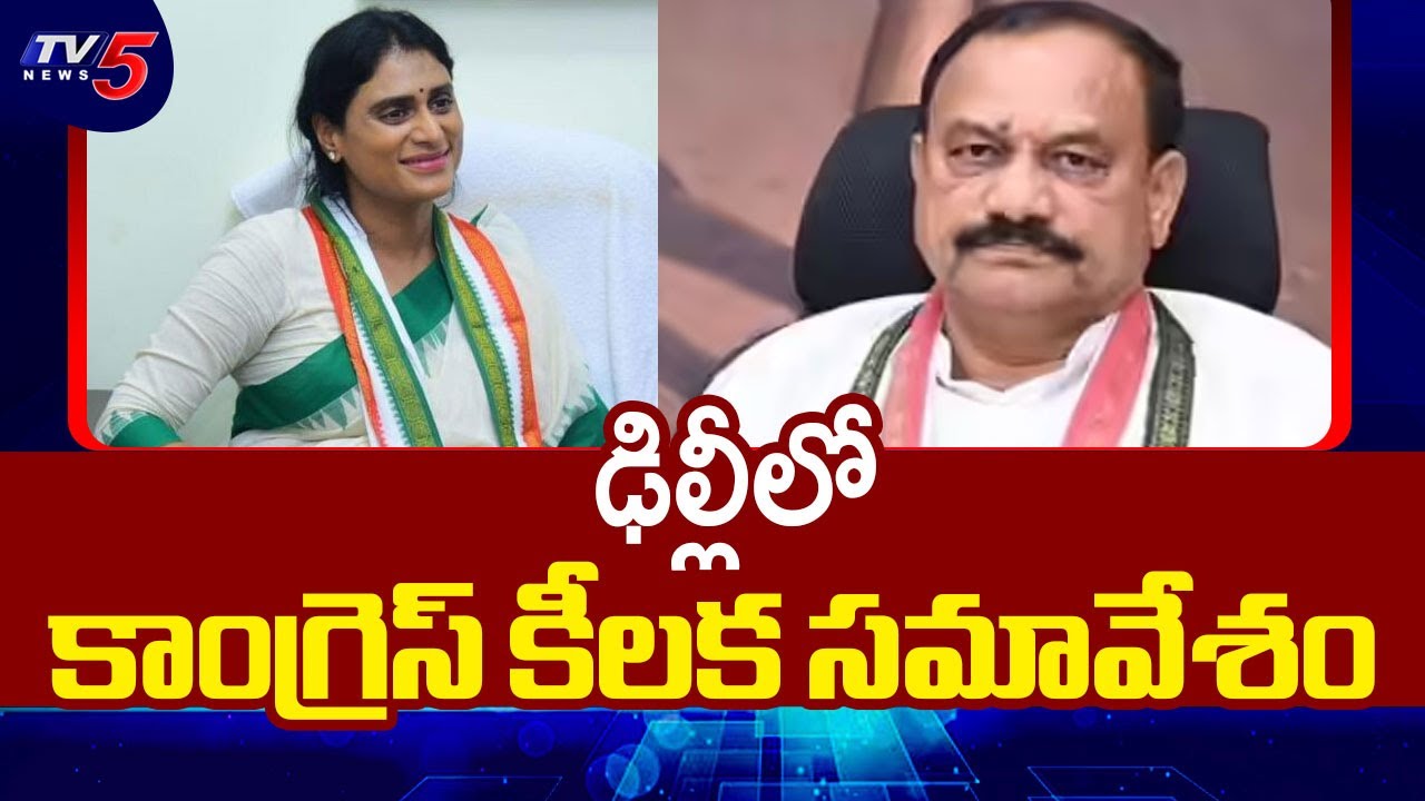Congress Sangathan Srijan Abhiyan Meeting Begins At Delhi | Mahesh Goud | YS Sharmila || TV5 News
