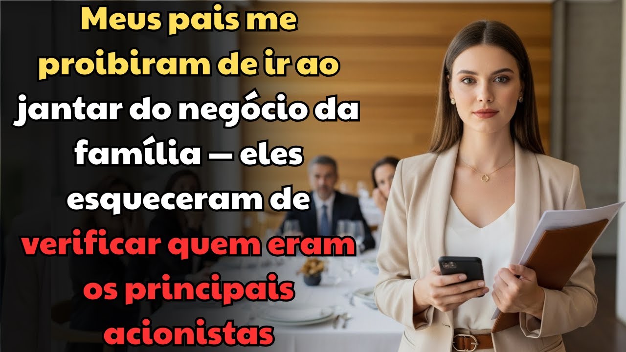 Meus pais me proibiram de ir ao jantar do negócio — esqueceram quem eram os acionistas