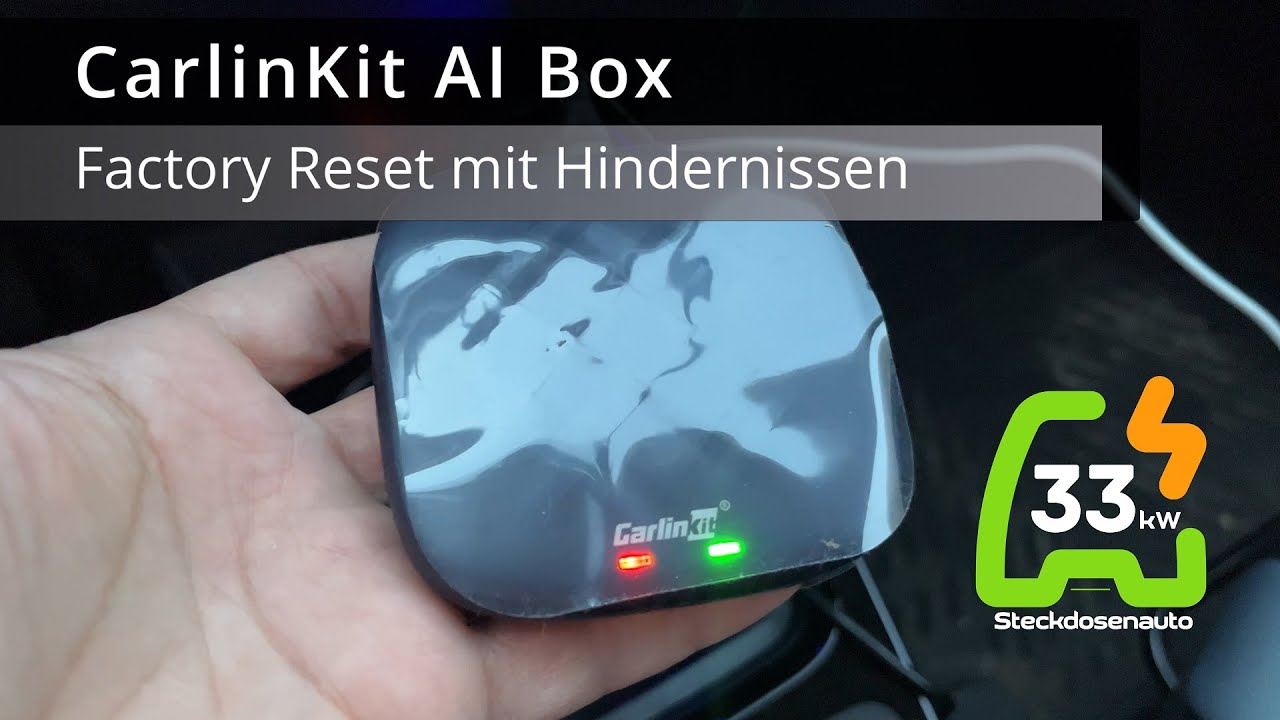 CarlinKit AI Box Plus auf Werkseinstellungen zurücksetzen