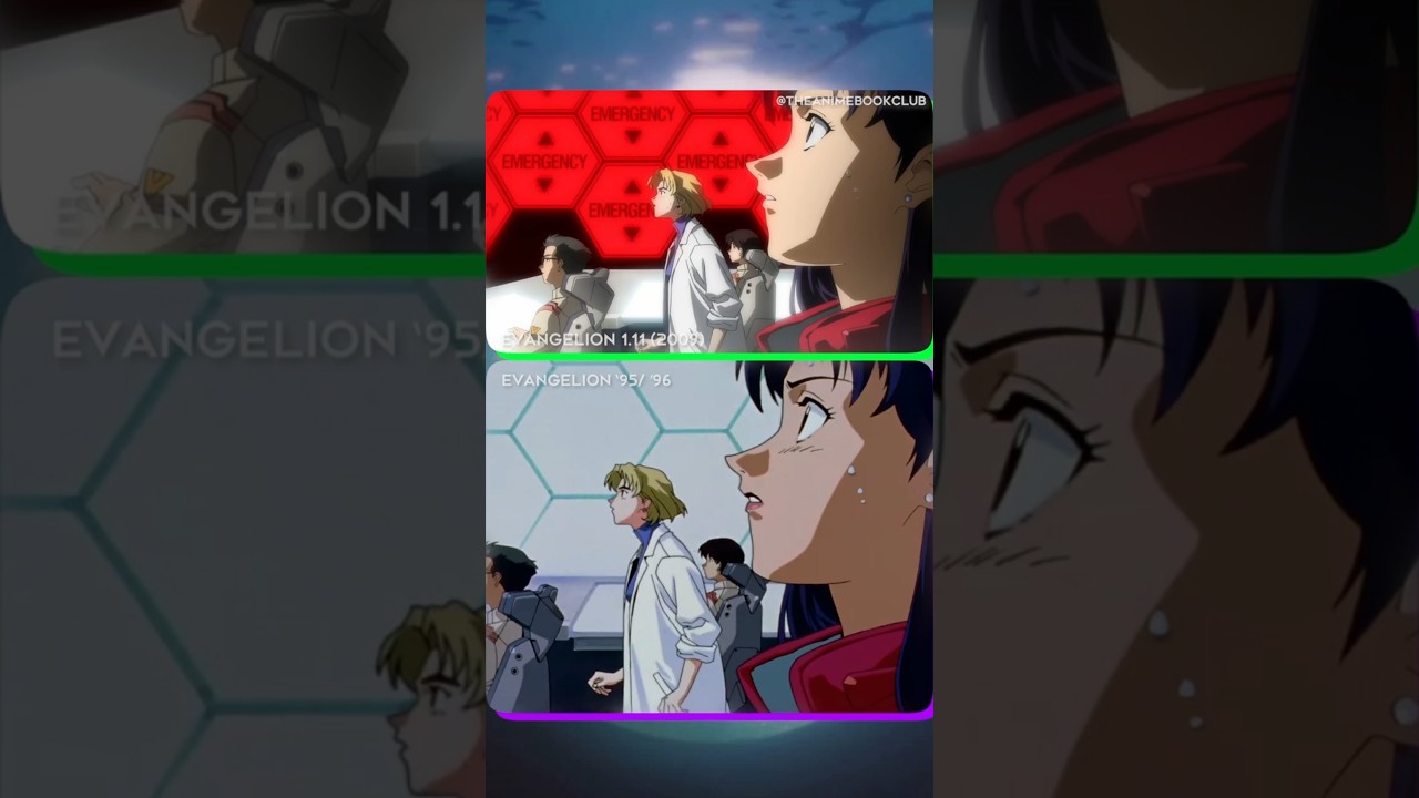 Evangelion Rebuild 1.11 vs. Neon Genesis Evangelion 1995 Part 3 | #shorts #anime #evangelion