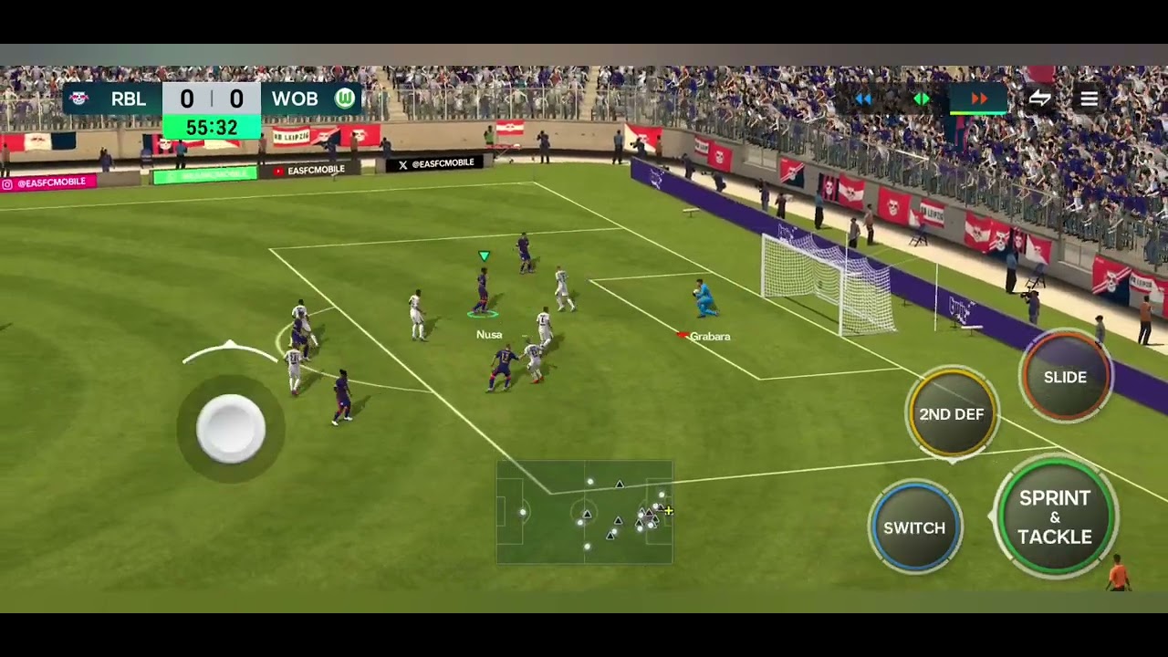 Playing Football center in fc mobile 26