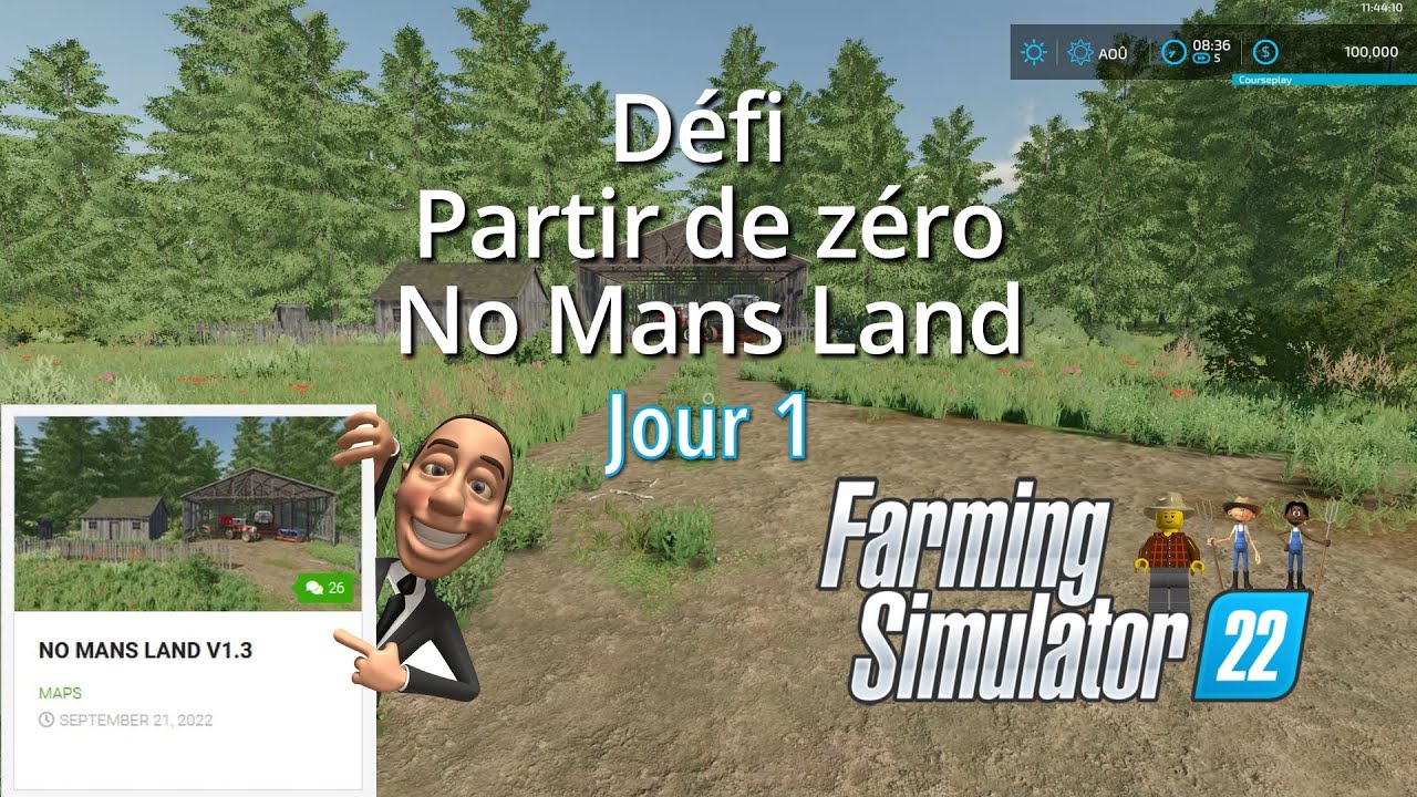No mans Land, Jour 1 du défi Partir de zéro sur Fs22