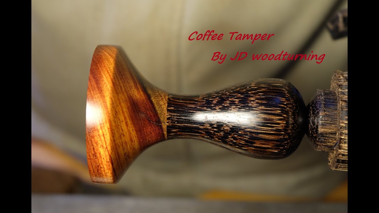 Woodturning - Make wooden coffee tamper.