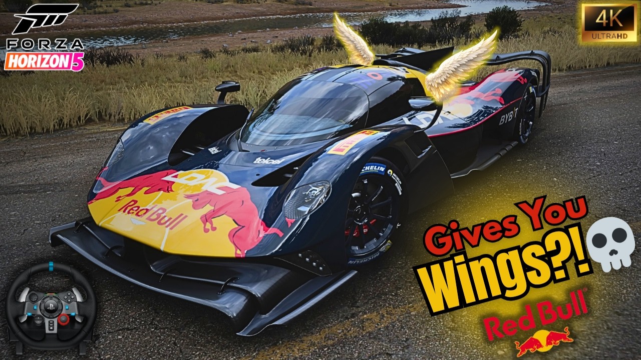 RED BULL GIVES WINGS?! 🪽😱 | 4K G29 Realistic Driving FH5