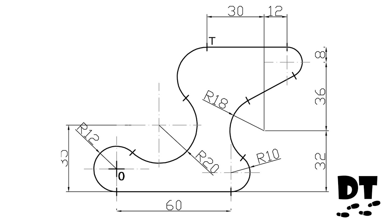 Tangencias desde cero – Ejercicio 39 | Dibujo Técnico paso a paso