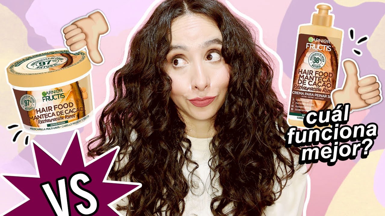 HAIR FOOD MASCARILLA CACAO VS CREMA PARA PEINAR 💥