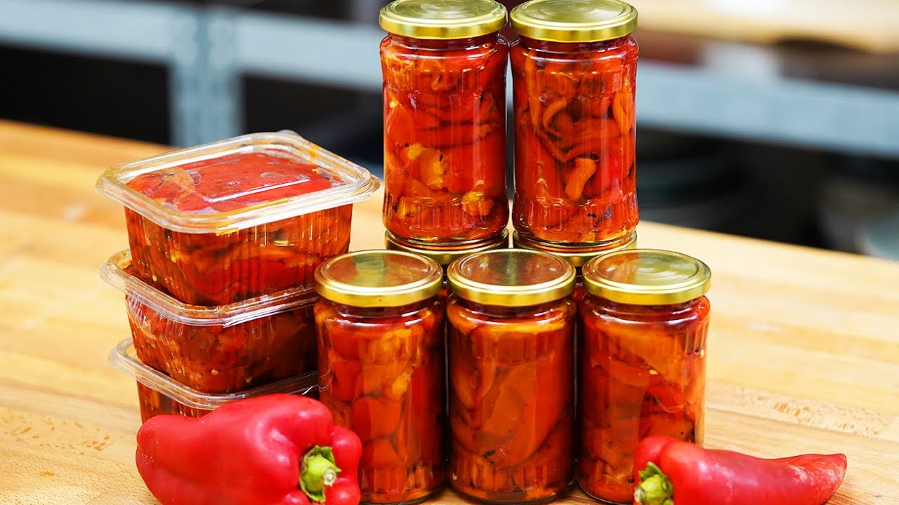 👉Жареные перцы в банке в собственном соку 🌶️ Капия [KAPIA] на зиму | Шеф Пауль Константин