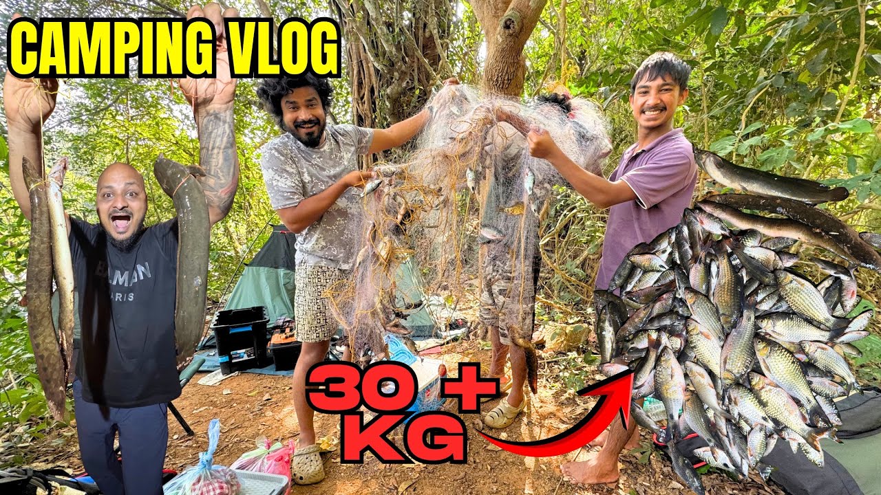 Camping in deep forest , Caught almost 30kg Fish with @wildtrailsshutterboxfilms  @SHUTTERBOXFILMS 