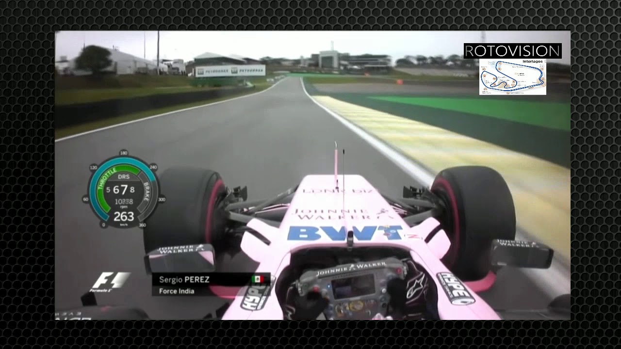 Perez onboard - Qualifying GP Interlagos (Brasil 2017)