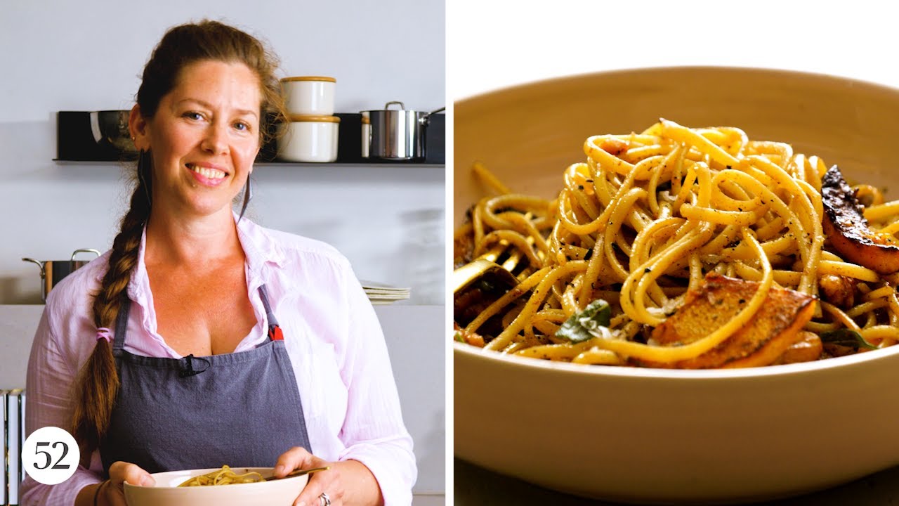 Brown Butter Pasta with Butternut Squash, Walnuts & Sage | Food52 + All-Clad