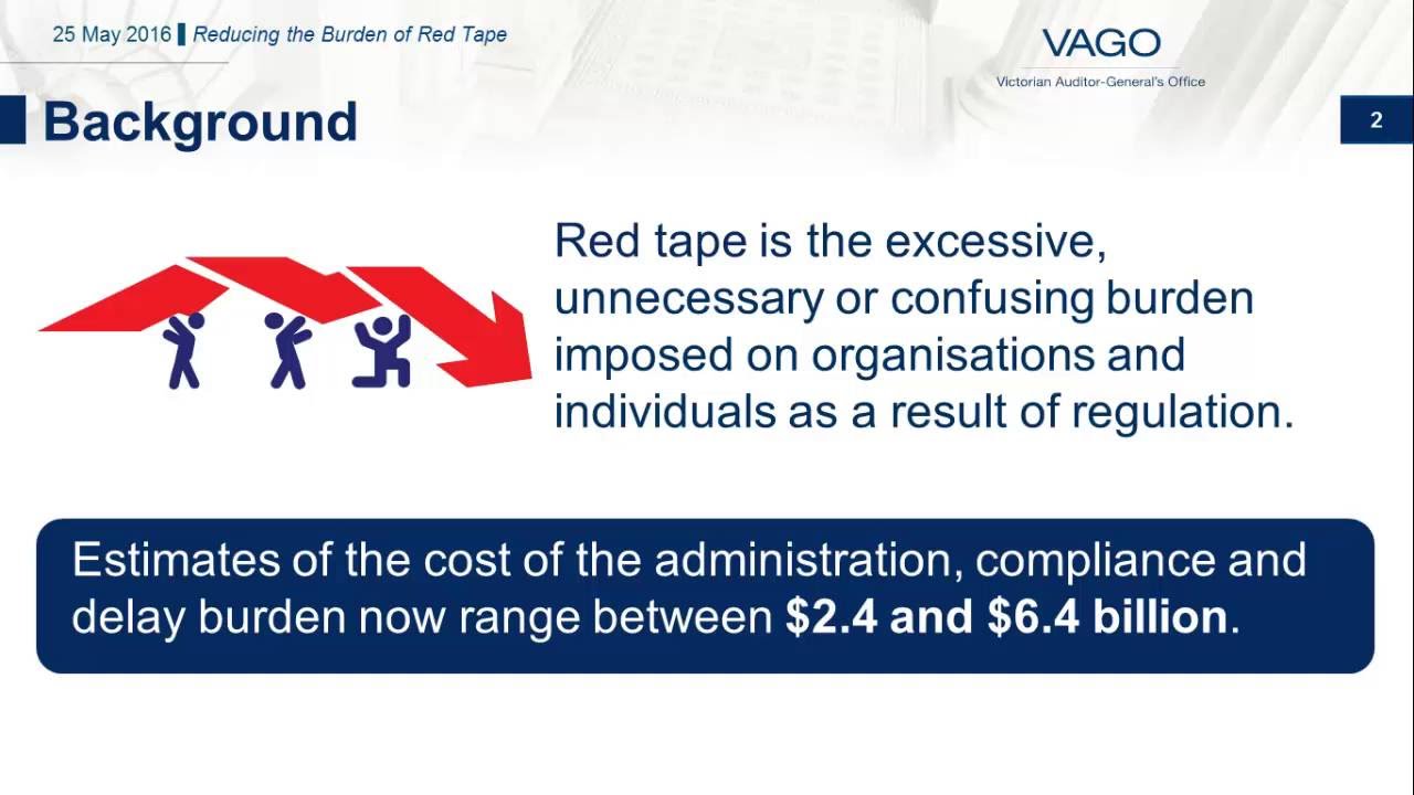 Reducing the Burden of Red Tape
