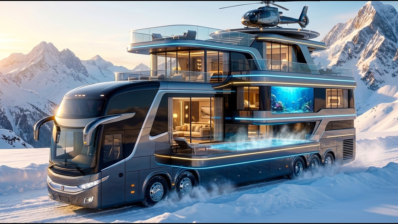 I Built a Luxury Home Inside an Abandoned Bus  | Full Transformation | ASMR