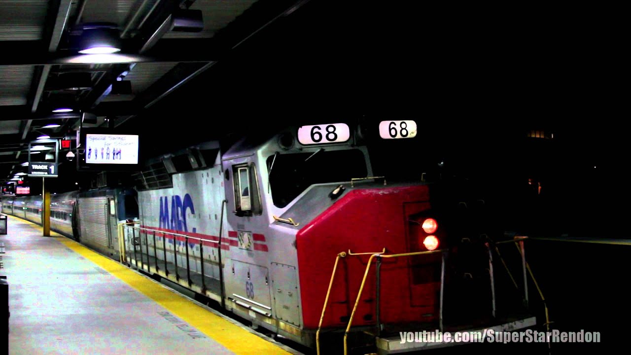 RARE!!! Amtrak Northeast Regional Train No. 136 with MARC GP40WH-2 at Metropark Station