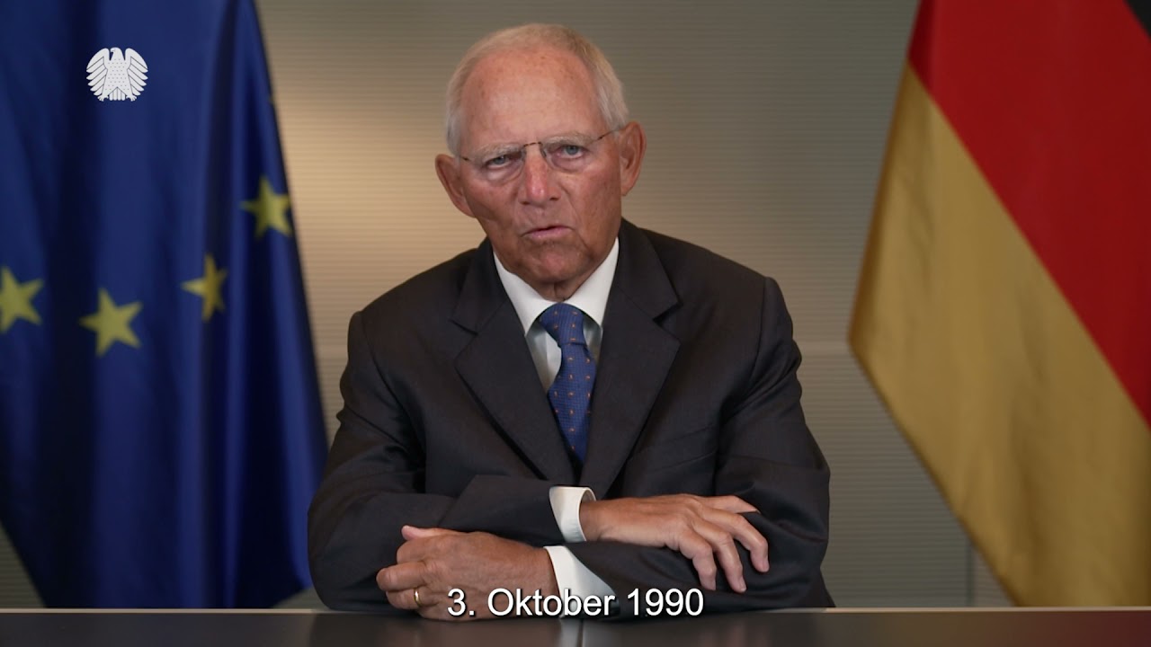 Grußwort Dr. Wolfgang Schäuble zur EinheitsEXPO 2021