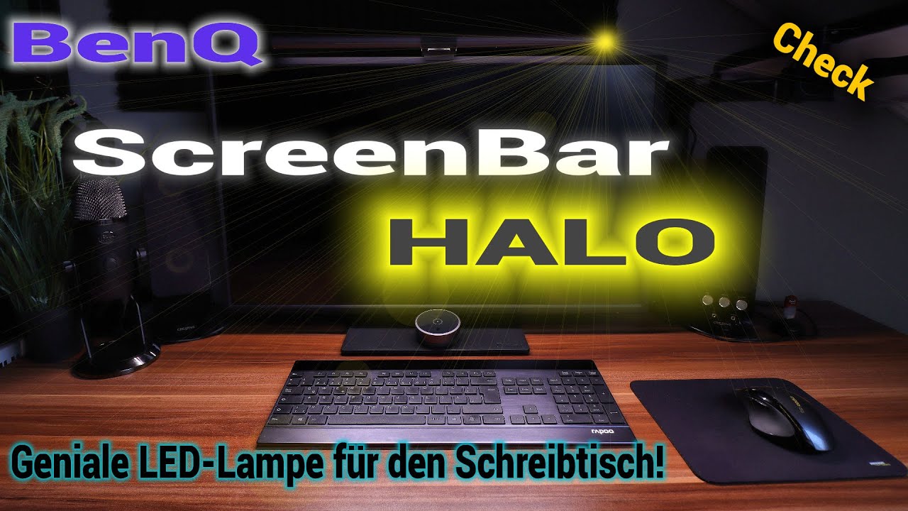 ⭐ BenQ Screenbar HALO | Die beste LED-Monitor-Lampe? | Genial auch fürs Homeoffice
