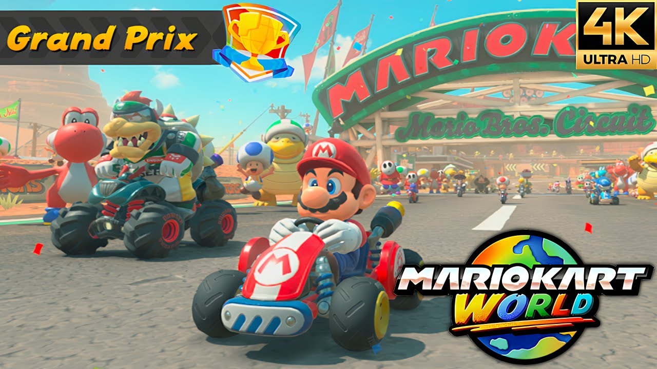 Mario Kart World - All Grand Prix Cups Gameplay (4K 60FPS)