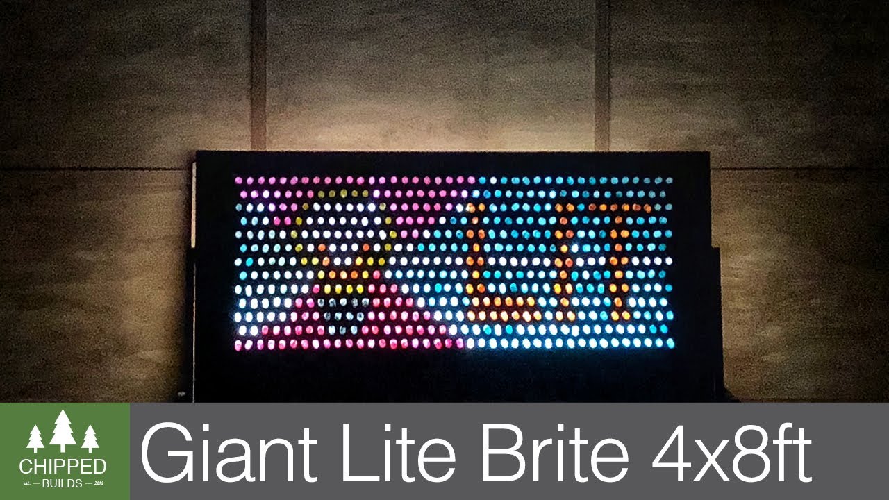Гигантский Lite Brite 4x8 футов! || Как сделать