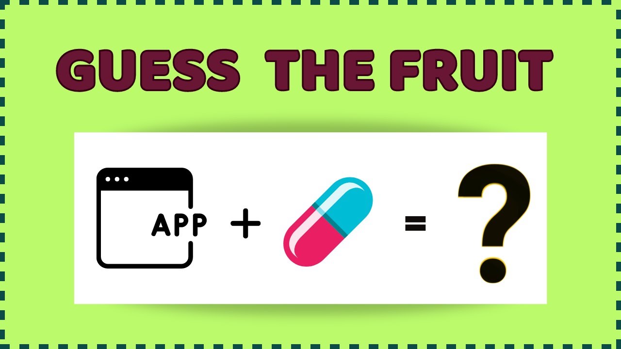 GUESS THE FRUIT NAME BY EMOJI | QUIZ GAME FOR KIDS | FRUIT NAME WITH PICTURE