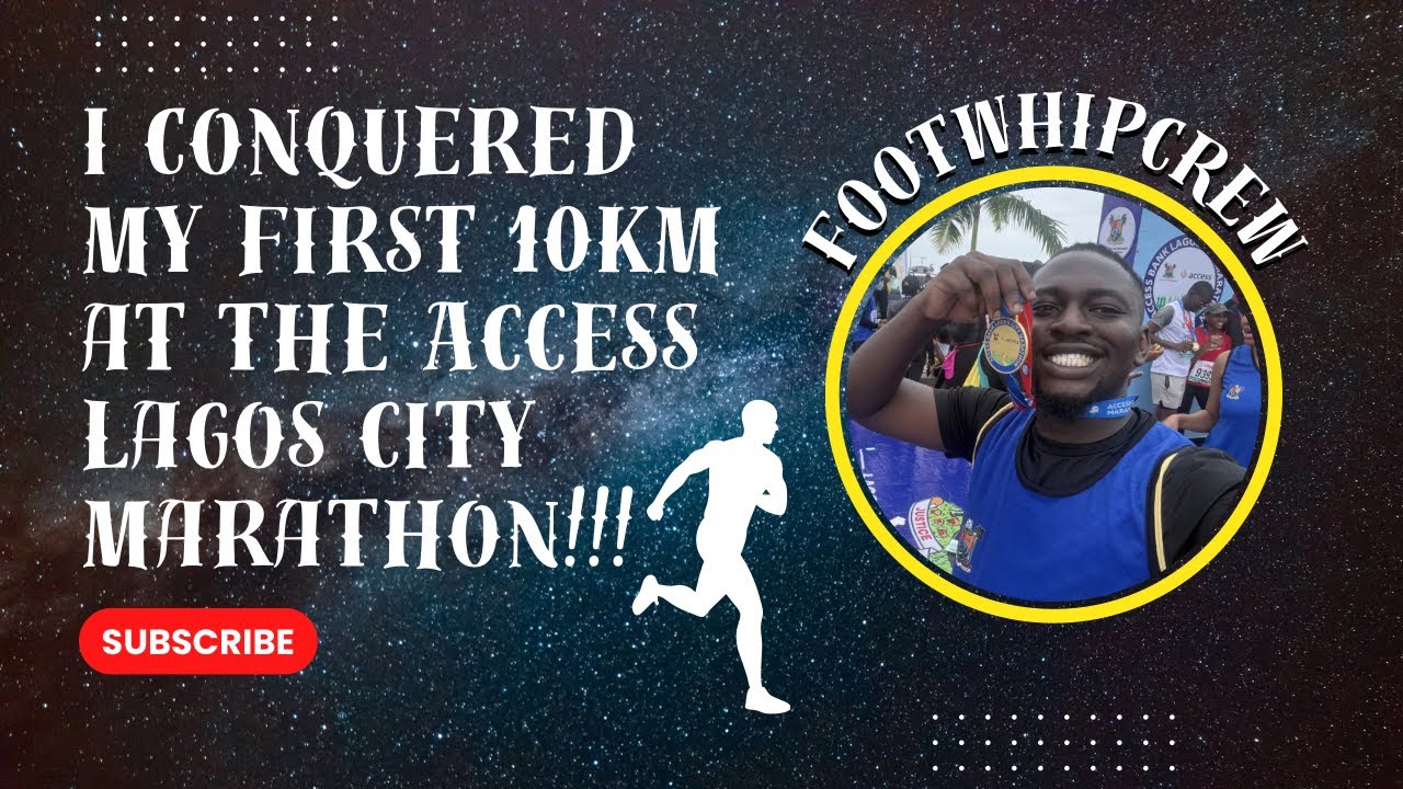 I conquered my first 10km at the access bank lagos city marathon!!!
