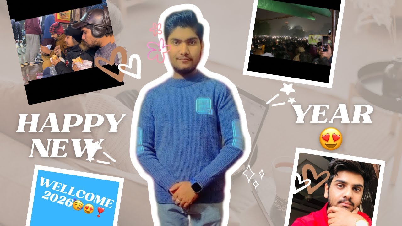 Happy New Year❣️Sabko 2026 Mubarik🥳Minar-e-Pakistan Gaye New Year Ky Liya😍Sara Plan Flop Ho Gay.#