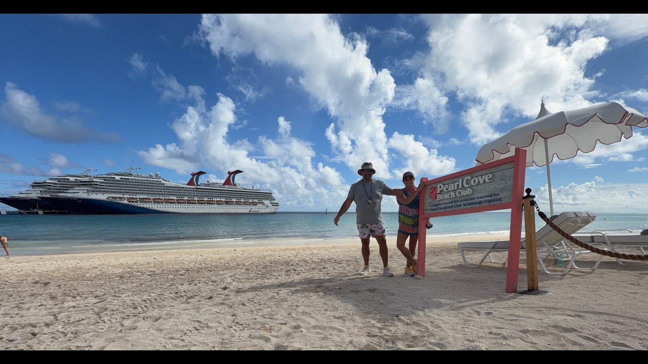 Walk from ship to Pearl Cove at Celebration Key