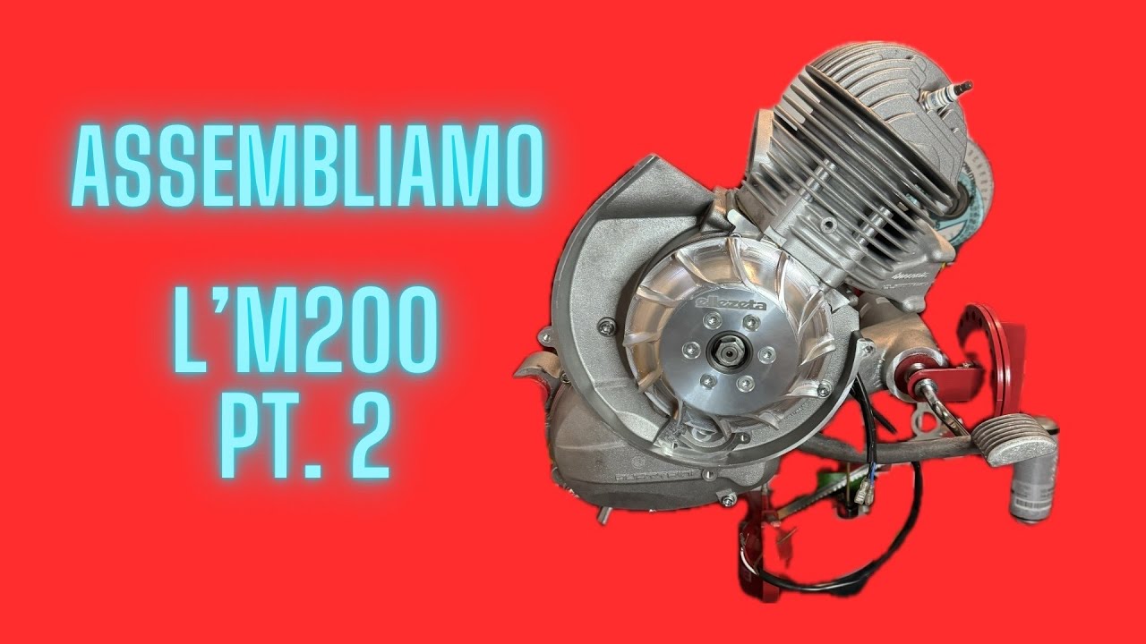 Di nuovo M200 QUATTRINI Vespa smallframe Pt. 2 ASSEMBLAGGIO MOTORE