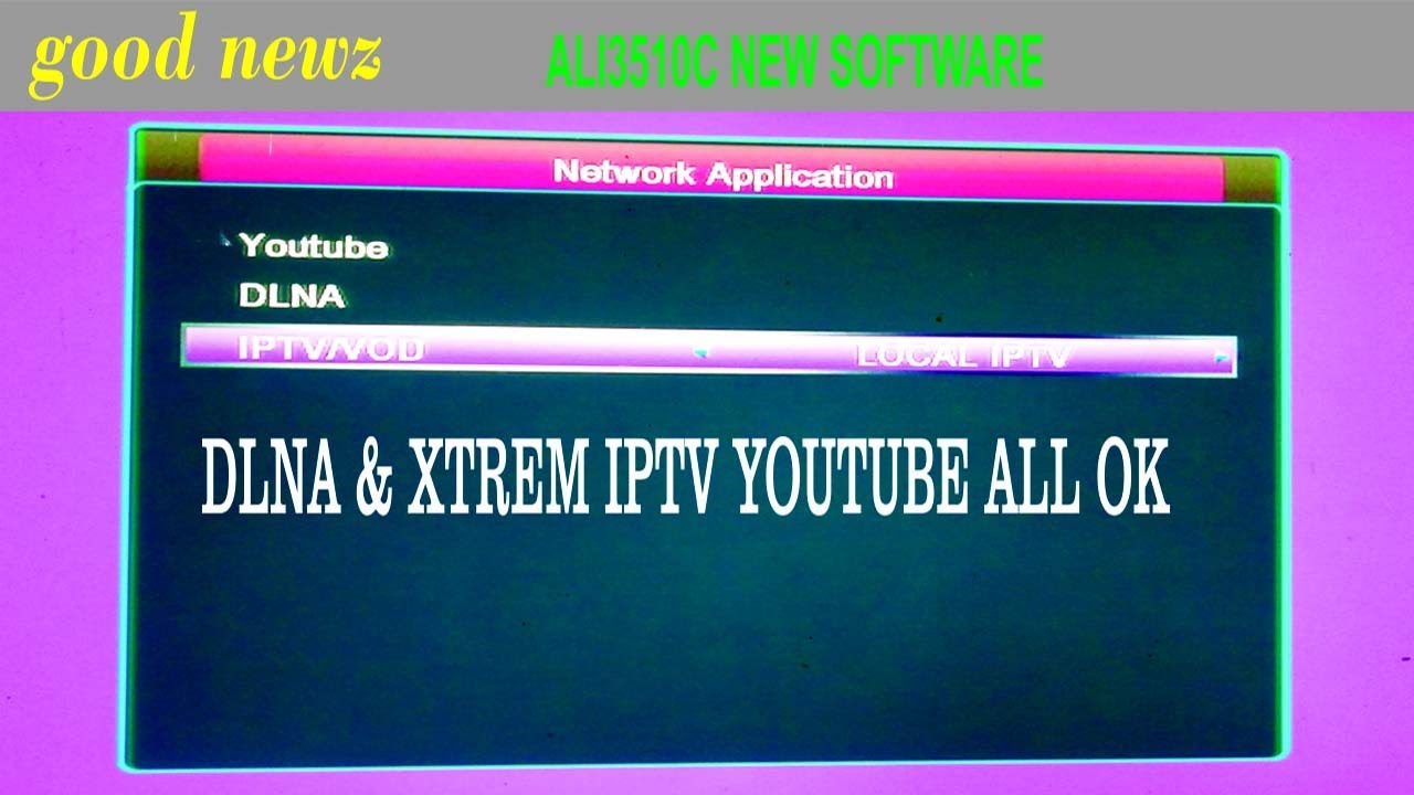 ALi351OC HW 102.00.999 NEW SOFTWARE WITH XTREEM IPTV &DLNA OPTION
