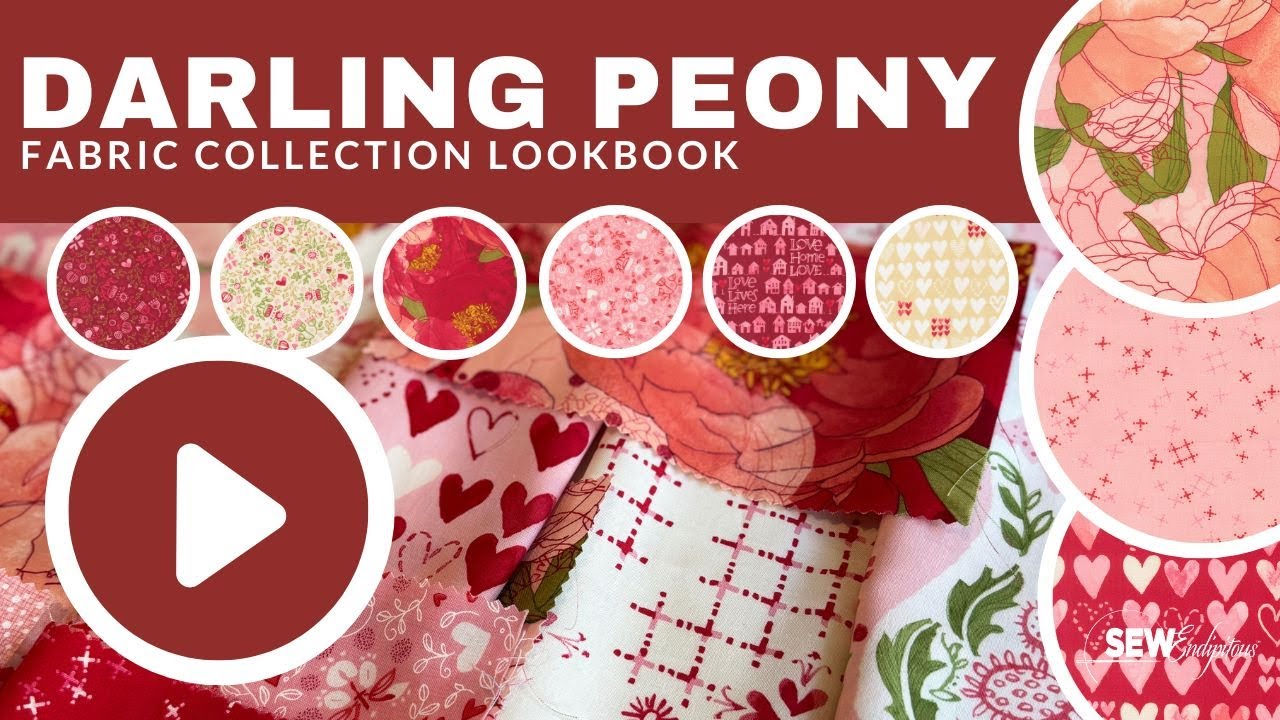 Darling Peony Fabric Collection Designed by Robin Pickens for Moda Fabrics