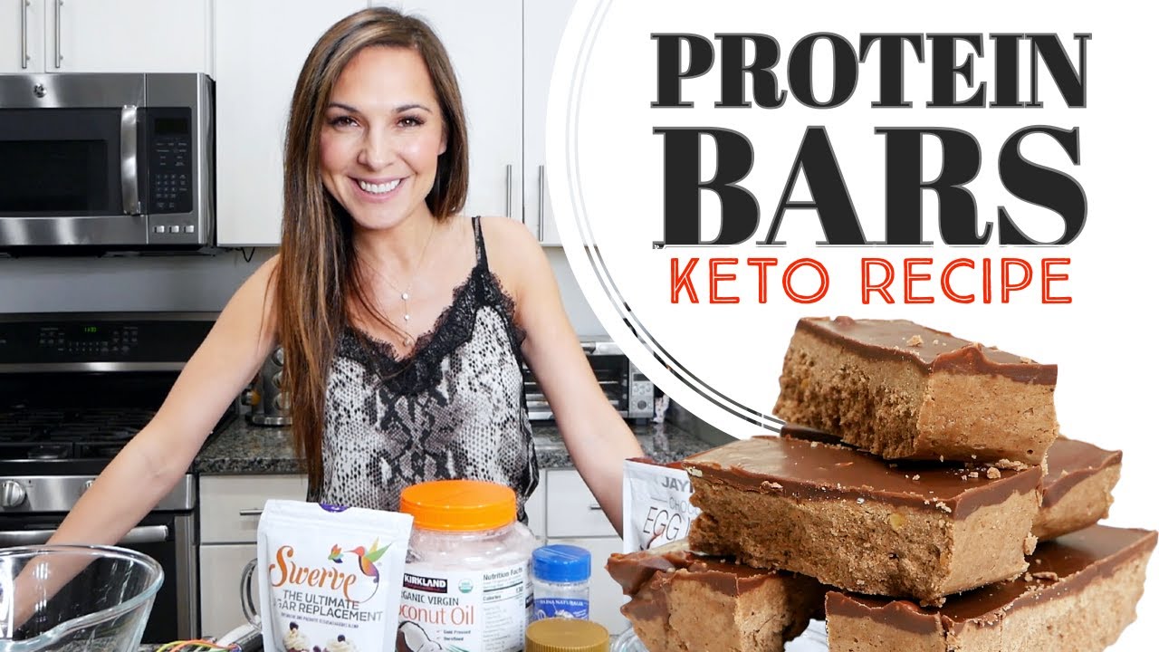 Keto PROTEIN BARS Recipe 🍫[DAIRY FREE, Low Carb, Keto Friendly, Homemade]