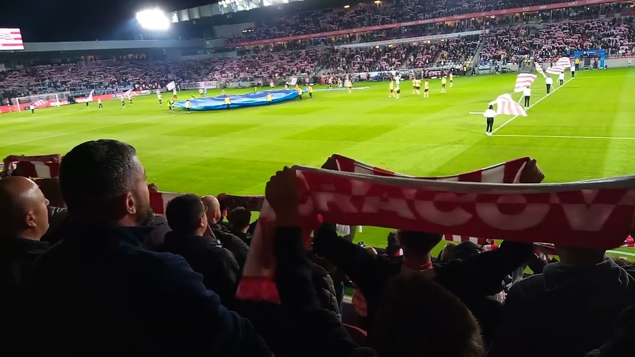 Cracovia - Górnik. 27.09.2025. Hymn Pasów 