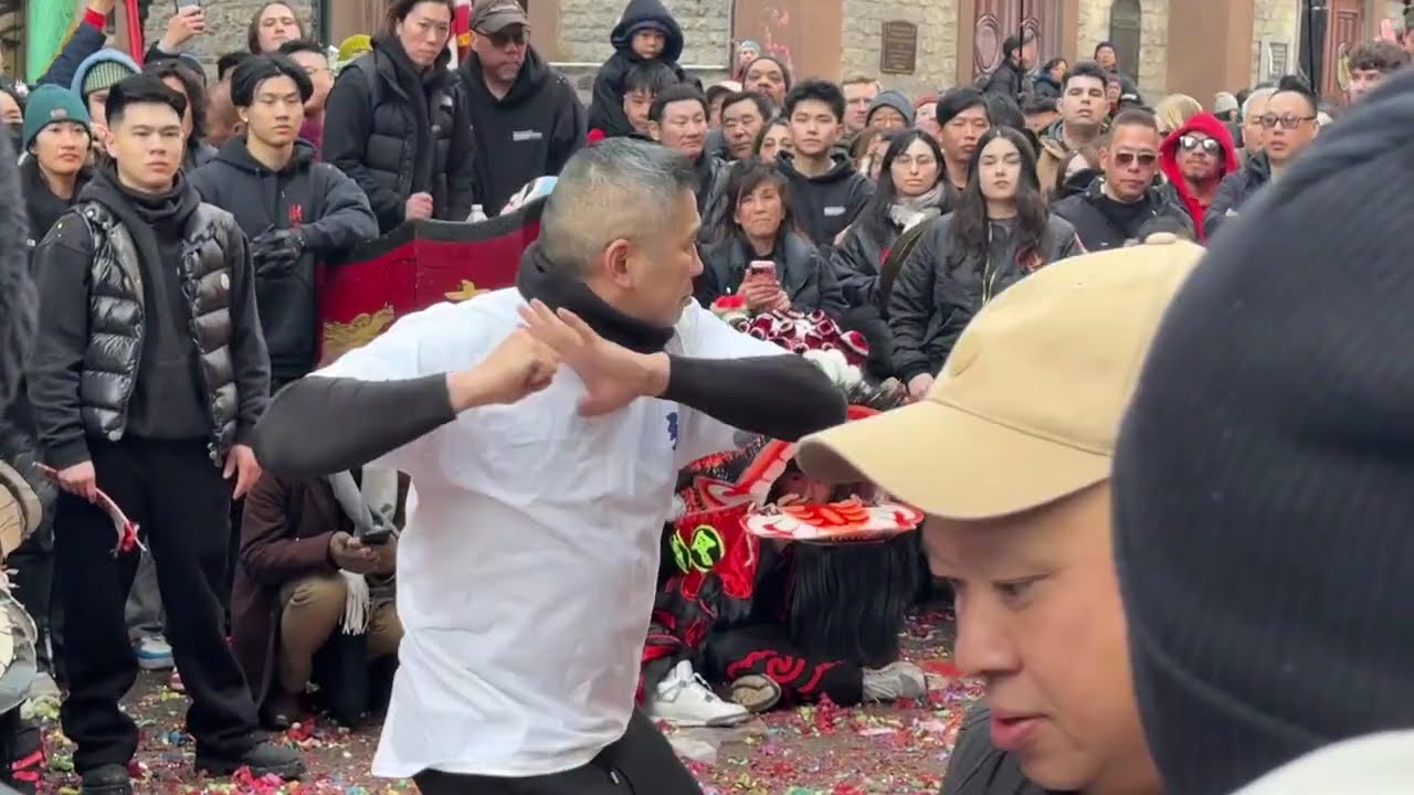 Kungfu Demostration, Year of the Horse, Mott Street Chinatown NYC, Feb 17, 2026