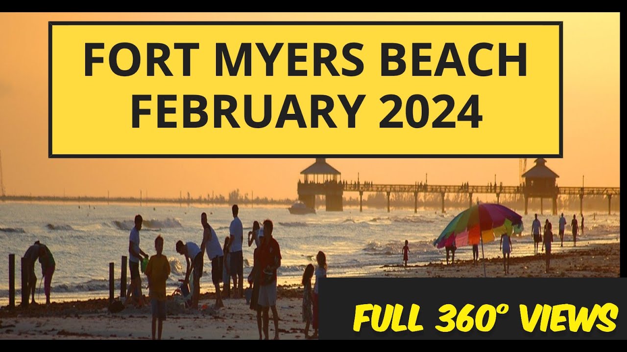 Full 360° views Bridge To Santini Plaza Fort Myers Beach Florida February 2024