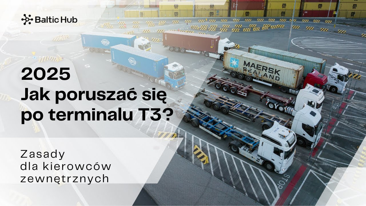 Zasady poruszania się kierowców zewnętrznych na terminalu T3 Baltic Hub