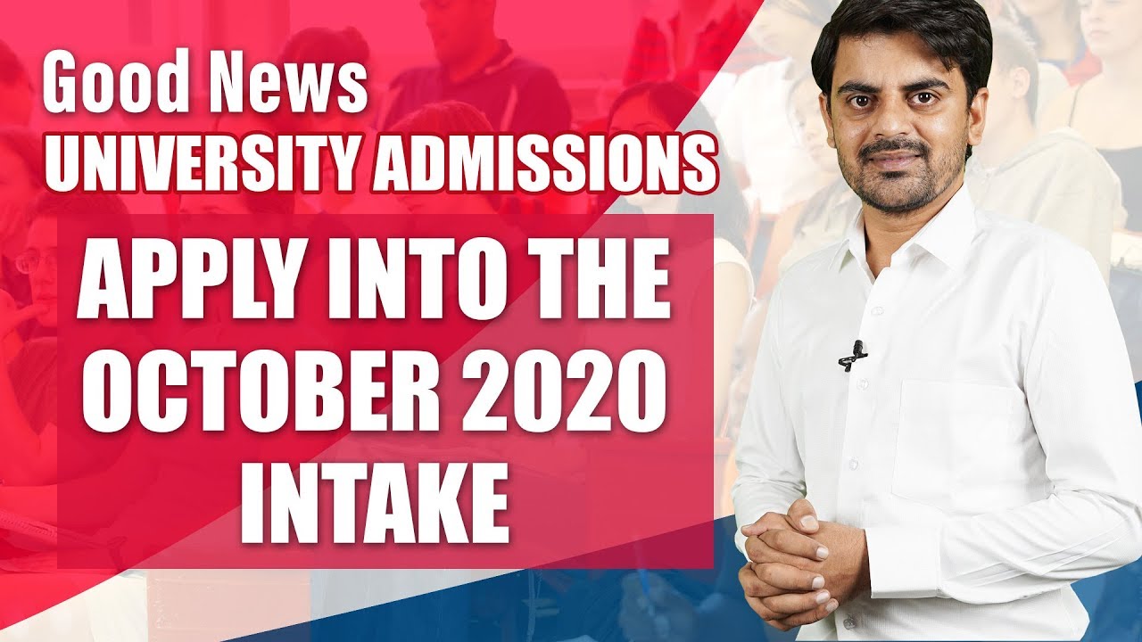 Study in UK : Apply for Admission into the October 2020 intake | UK Student Visa | Studying Abroad