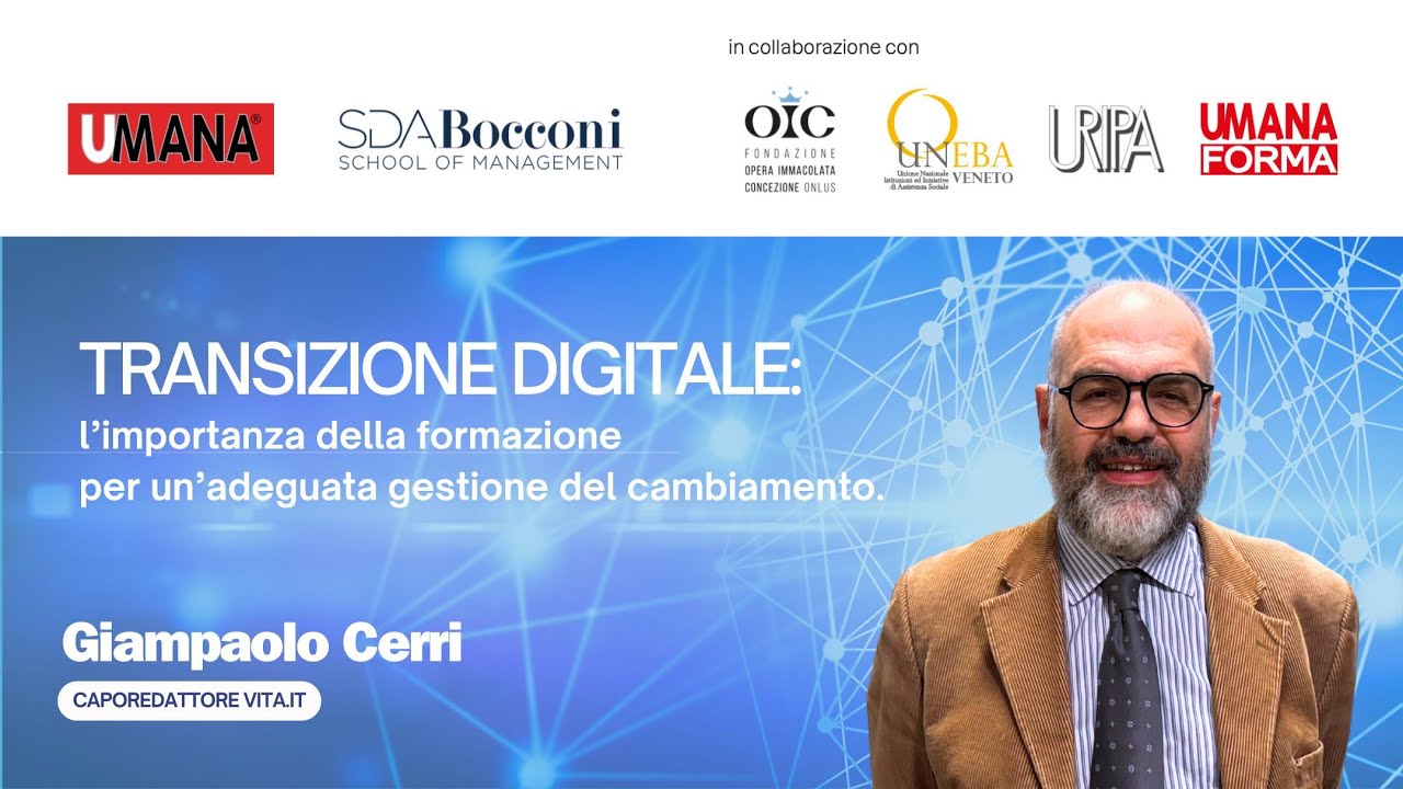 @fondazioneOIConlus: Convegno Transizione Digitale. Giampaolo Cerri, Caporedattore Vita.it