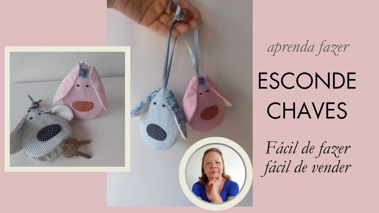 Chaveiro esconde chave cachorrinho fácil