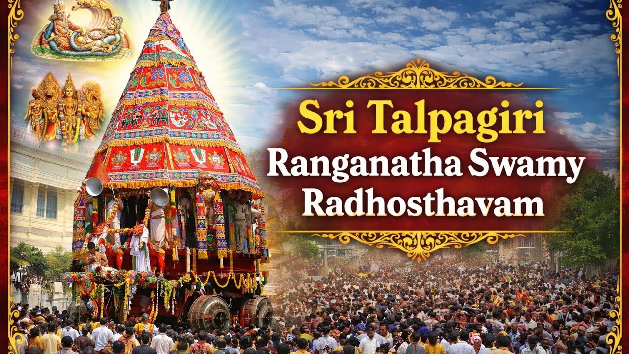 LIVE 🔥 Sri Talpagiri Ranganatha Swamy Radhosthavam 2026 | Massive Rathotsavam in Nellore 😍 | #Viral 