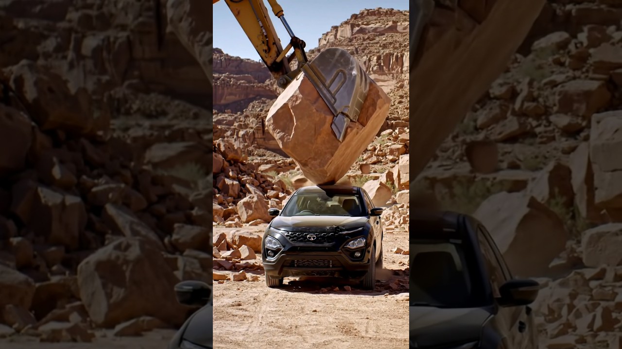 Tata Harrier Crash Test 😱🥶 #shorts #ytshorts #tatamotors #trending