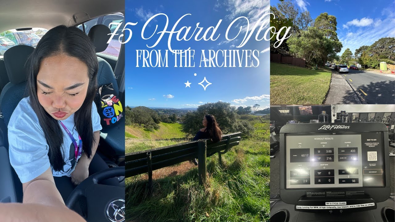 75 hard vlog: from the archives — pretty walks, good food, gym routine