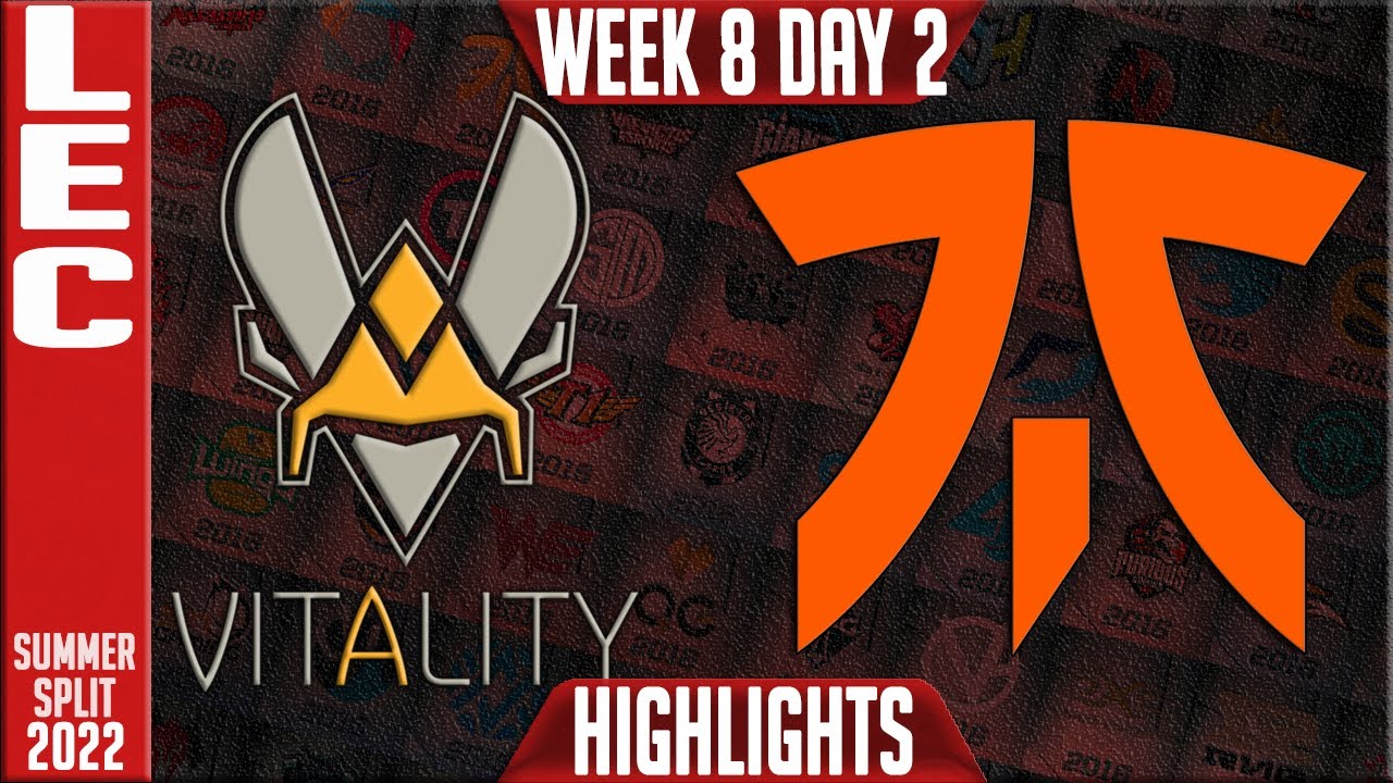 VIT vs FNC Highlights | LEC Summer 2022 W8D2 | Team Vitality vs Fnatic