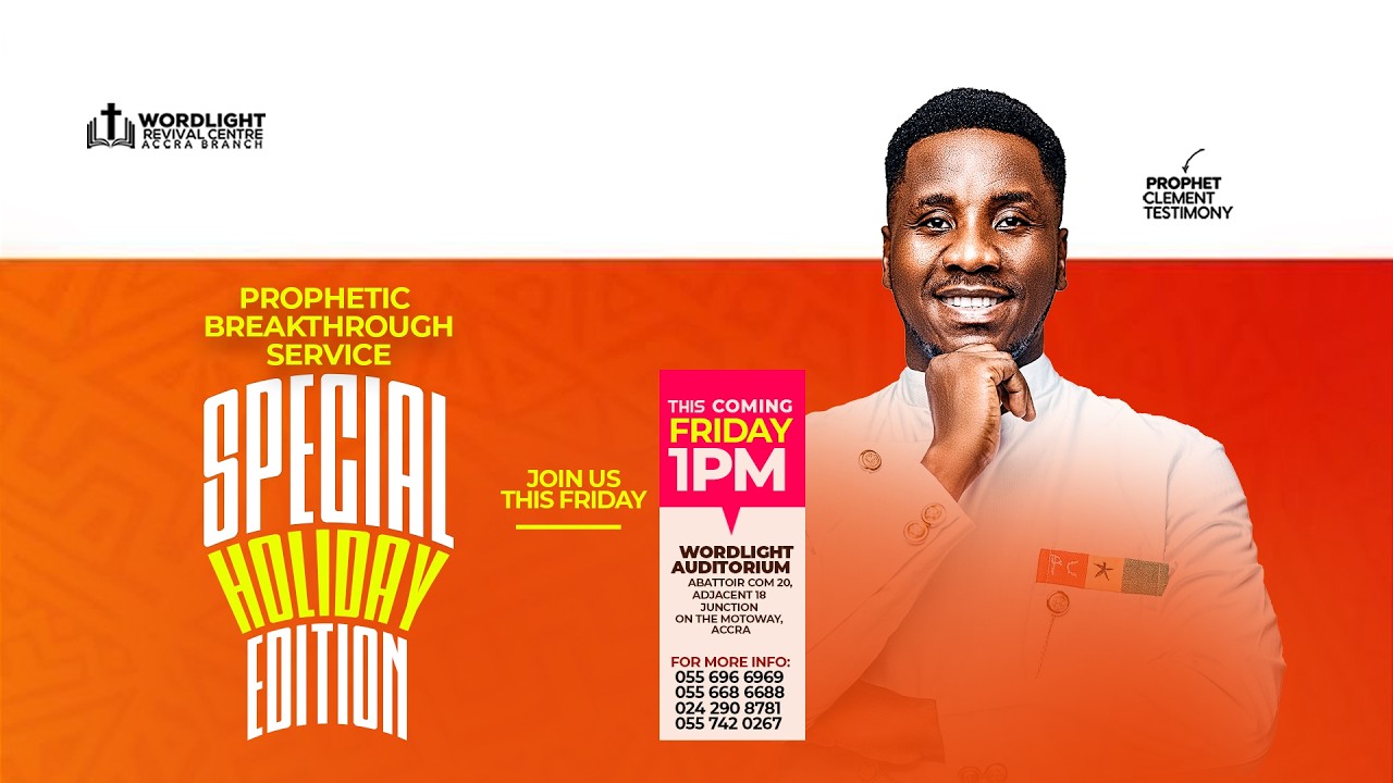 WELCOME TO OUR  PROPHETIC BREAKTHROUGH SERVICE  || WITH PROPHET CLEMENT TESTIMONY