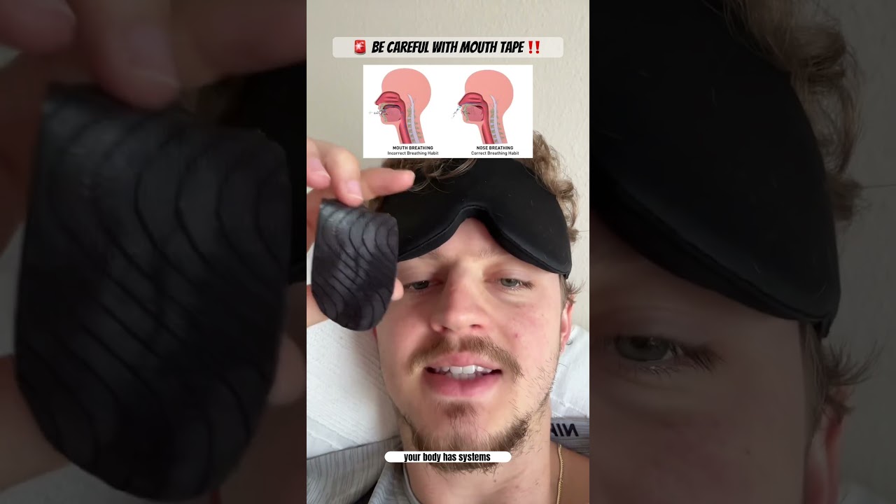 🚨Be careful with mouth tape ‼️…it might just change your life 😎🤐 
