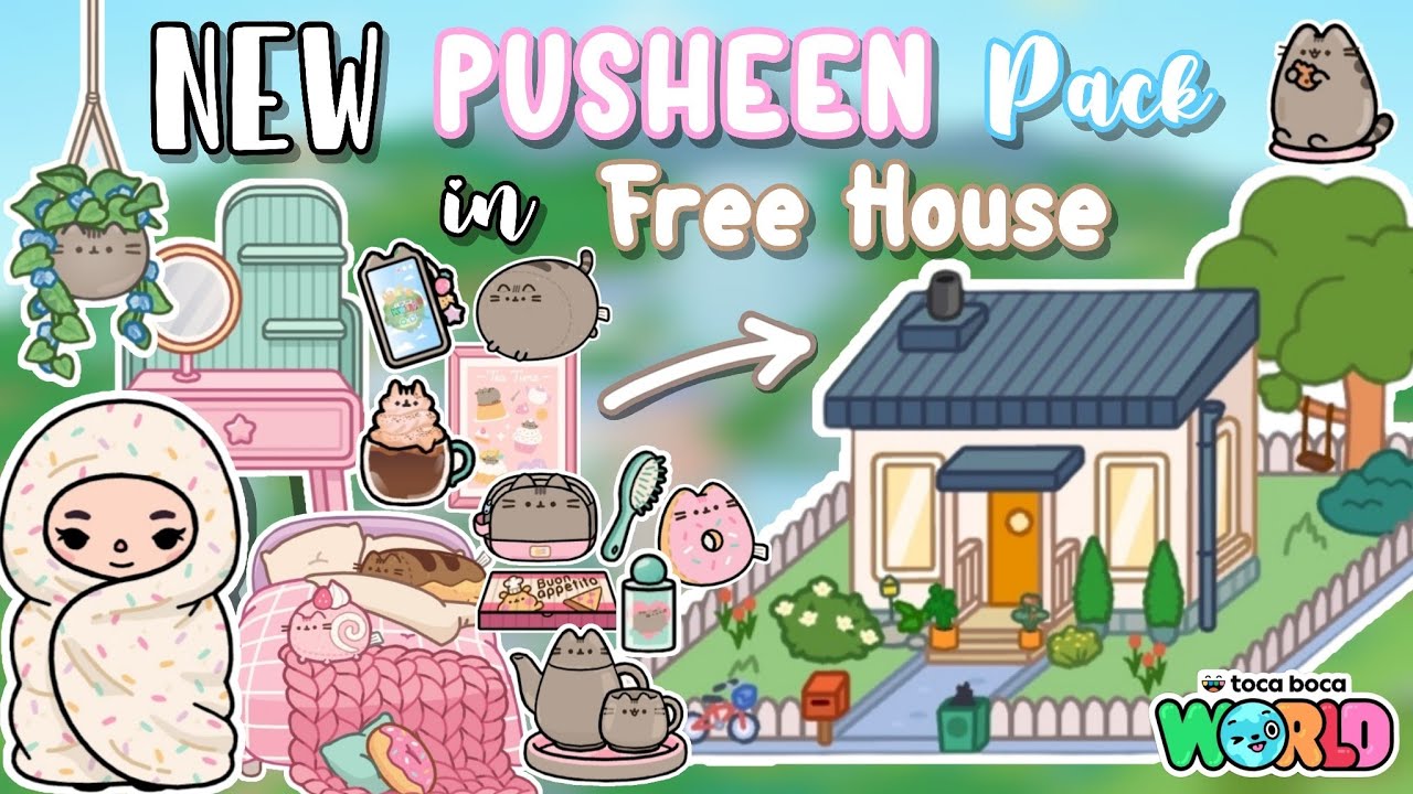 Новый набор мебели Pusheen для полного обустройства дома | Ранний доступ ✨ Toca Boca